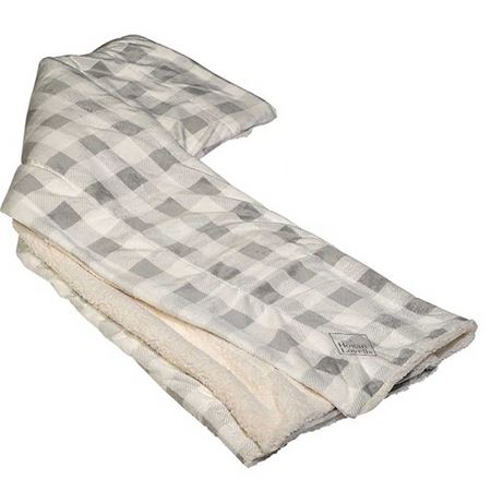 Picture of Gray and White Sherpa Blanket